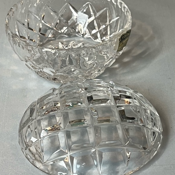 Crystal Trinket Candy Dish with Cover - Picture 2 of 5